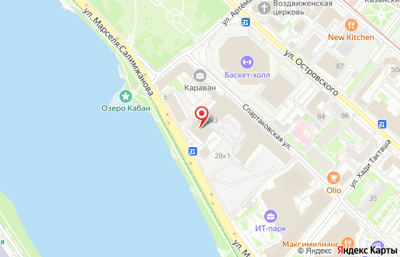 Карта: г. Казань, ул. Салимжанова, д. 2в, офис 508