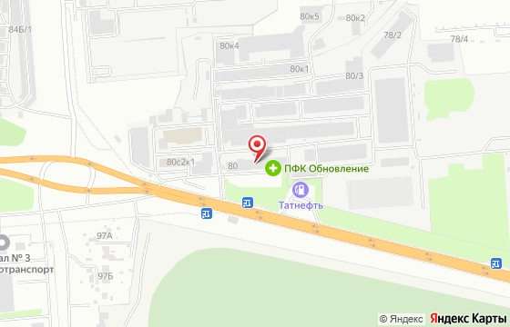 Карта: Новосибирск, ул. Станционная, д. 80, Бокс 263