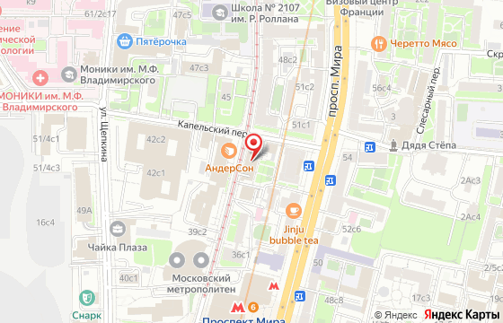 Карта: г. ул. Гиляровского, д.42