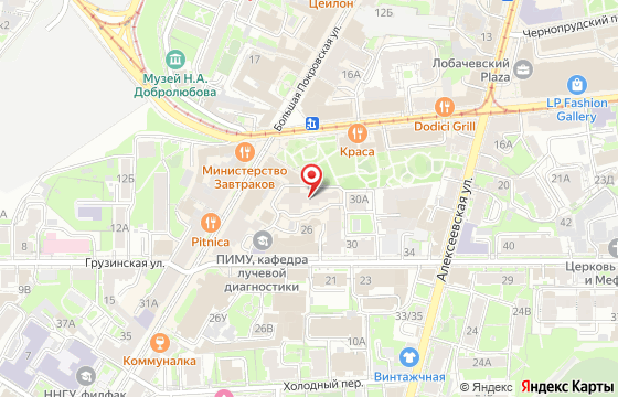 Карта: Нижний Новгород, ул. Большая Покровская, 20Б