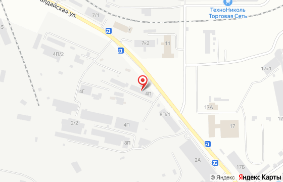 Карта: Челябинск, ул. Валдайская, 4п