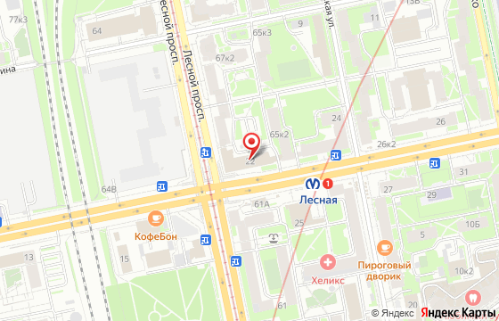 Карта: Кантемировская, 22
