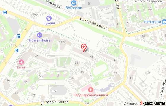 Карта: Екатеринбург, ул. Героев России, 35, оф. 8