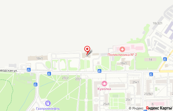 Карта: Москва, Новозаводская улица, 18Ас111