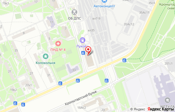 Карта: Москва, ул. Смольная, д. 2
