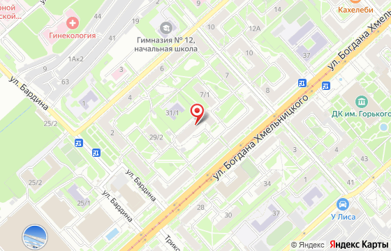 Карта: Новосибирск, ул. Б. Хмельницкого, 33/1, офис 6