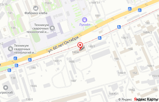 Карта: Красноярск, ул. 60 лет Октября, 148ж