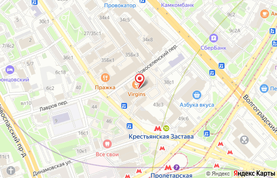 Карта: Марксистская, 34 к10