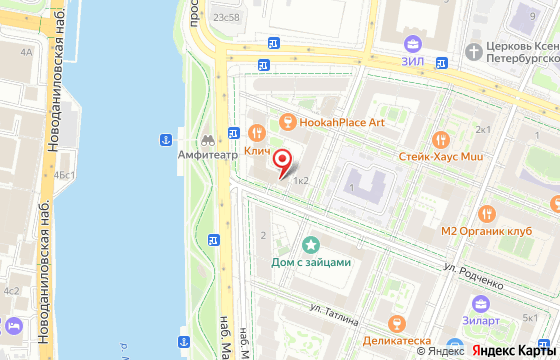 Карта: Москва, набережная Марка Шагала, 1к2