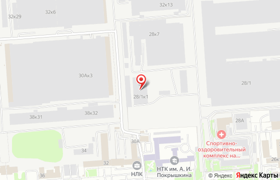 Карта: Новосибирск, ул. Станционная, 28/1 к.1