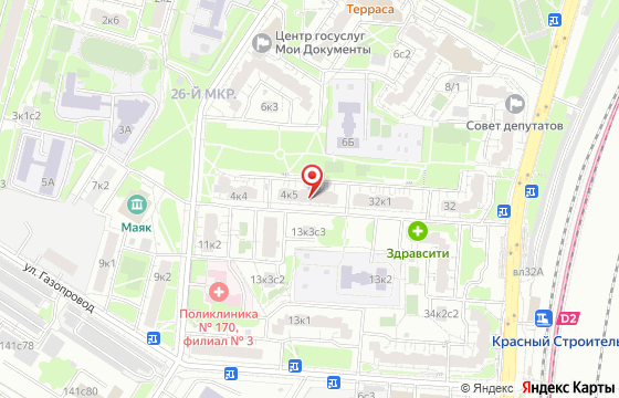 Карта: ул. Россошанская, дом 4