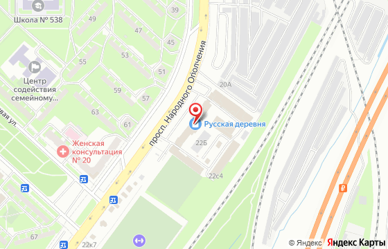 Карта: Народного Ополчения проспект, 22