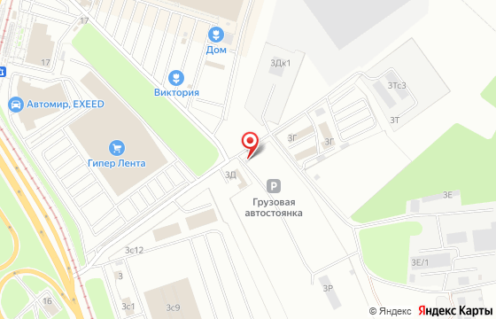 Карта: Челябинск, Свердловский тракт, 3Д/2