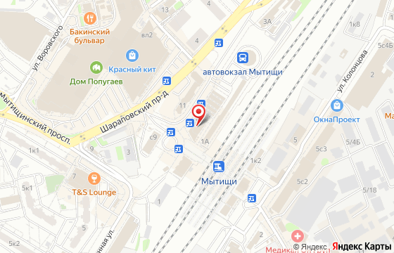Карта: Шараповский проезд, 1
