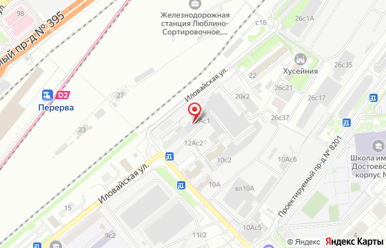 Карта: Москва, Иловайская улица, 12А, стр. 1