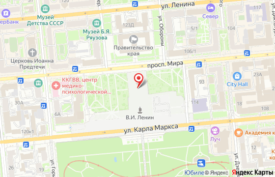 Карта: Красноярск, улица Академика Вавилова, 11, офис 1-03