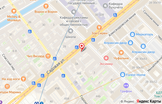 Карта: Садовая 32/1