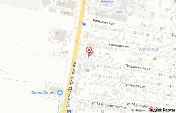 Карта: Краснодар, ул. Пограничная, 1