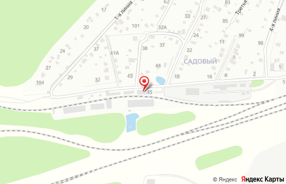 Карта: Московская область, г. Кубинка, Садовый квартал, 45