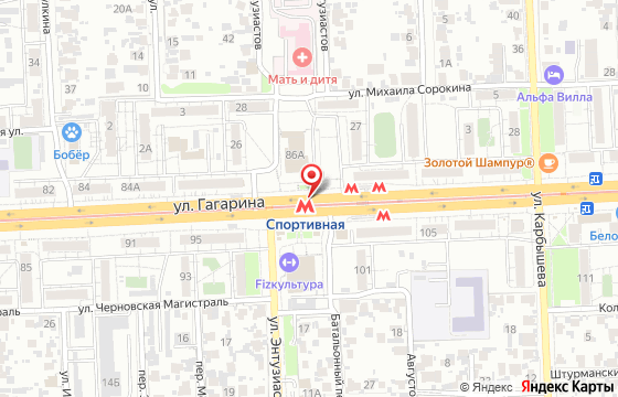 Карта: Самара, ул. Гагарина, 82а-79