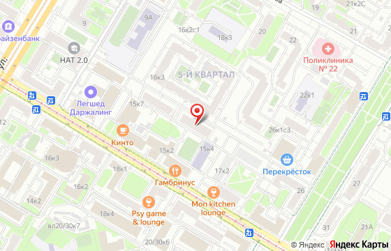 Карта: Москва, ул. Кржижановского, 15к5