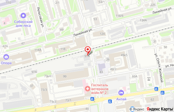 Карта: Новосибирск, Семьи Шамшиных, 97а