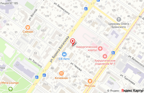 Карта: Новосибирск, Тургенева, 144