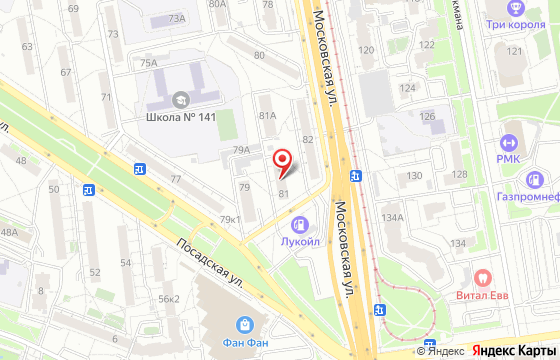 Карта: г. Екатеринбург, Посадская улица, 83