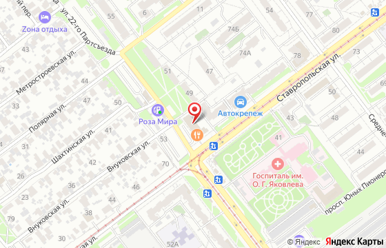 Карта: г. Самара, ул. 22 Партсъезда, д. 45, офис 406