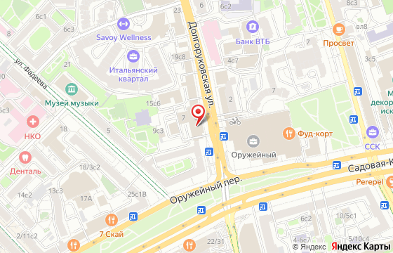 Карта: Долгоруковская улица, дом 7
