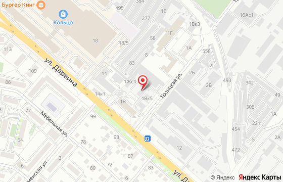 Карта: Челябинск, ул. Троицкая, д. 1ж, корп. 2