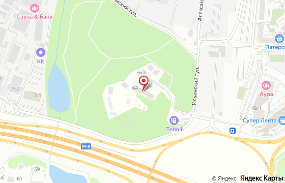 Карта: Красногорск, Ильинский тупик, д.6А