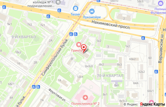 Карта: Симферопольский бульвар, д. 3