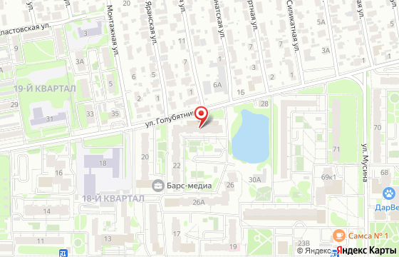 Карта: Казань, улица Голубятникова, 24
