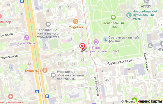 Карта: Новосибирск, Мичурина 7