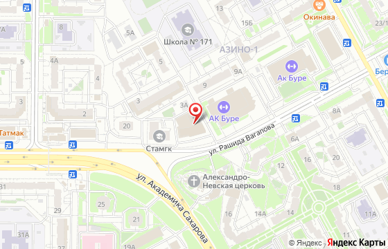 Карта: г. Казань, ул. Рашида Вагапова, 17Б, офис 617